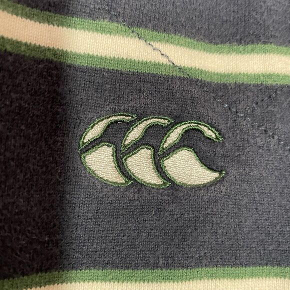 Canterbury New Zealand Rugby Shirt Men’s XL Long Sleeve Stripe Crest Logo Preppy - Picture 5 of 16